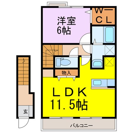 アンソレイユの物件間取画像